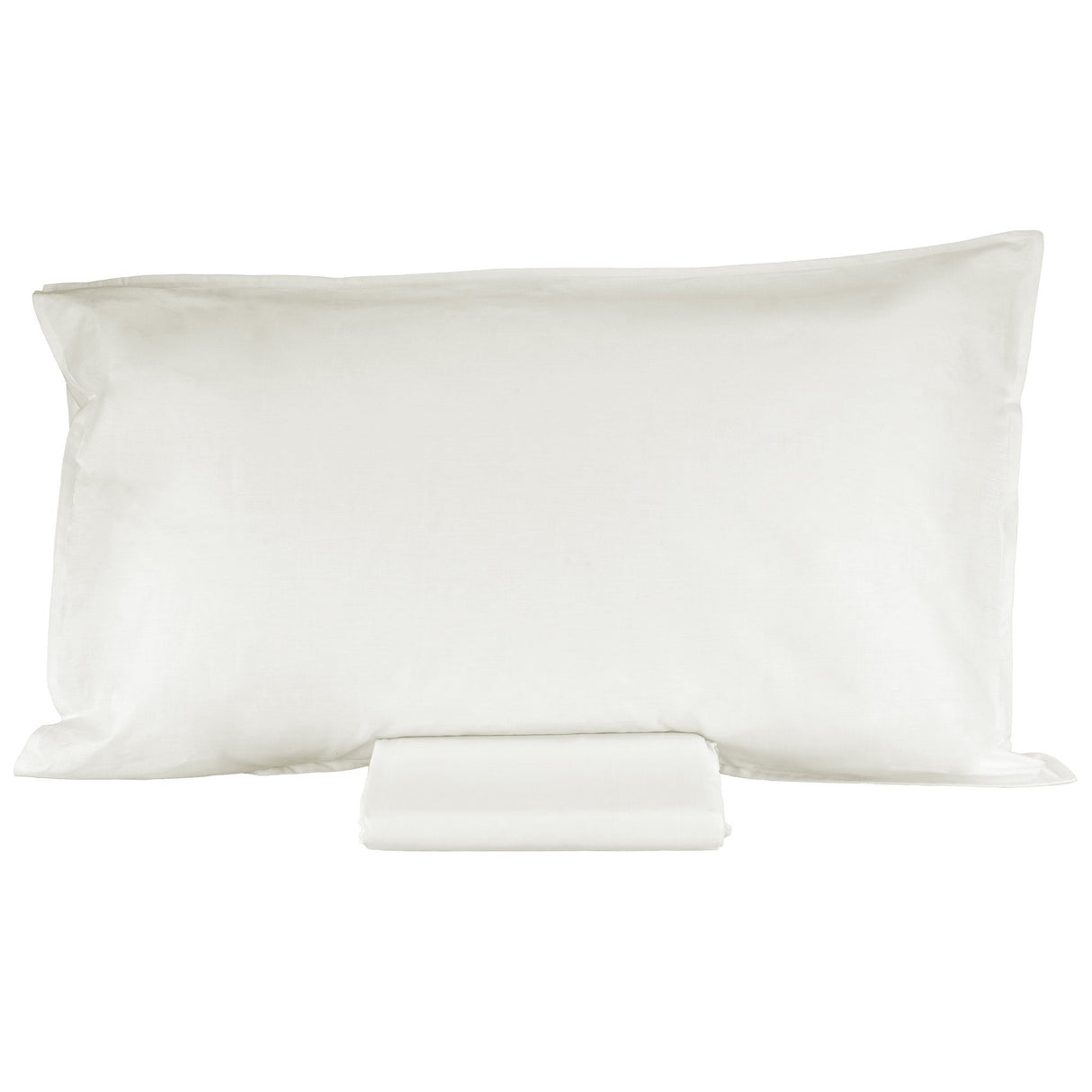 Parure Lenzuolo in Percalle di Cotone Tinta Unita - Arianna Lenzuola Fazzini Singolo Panna