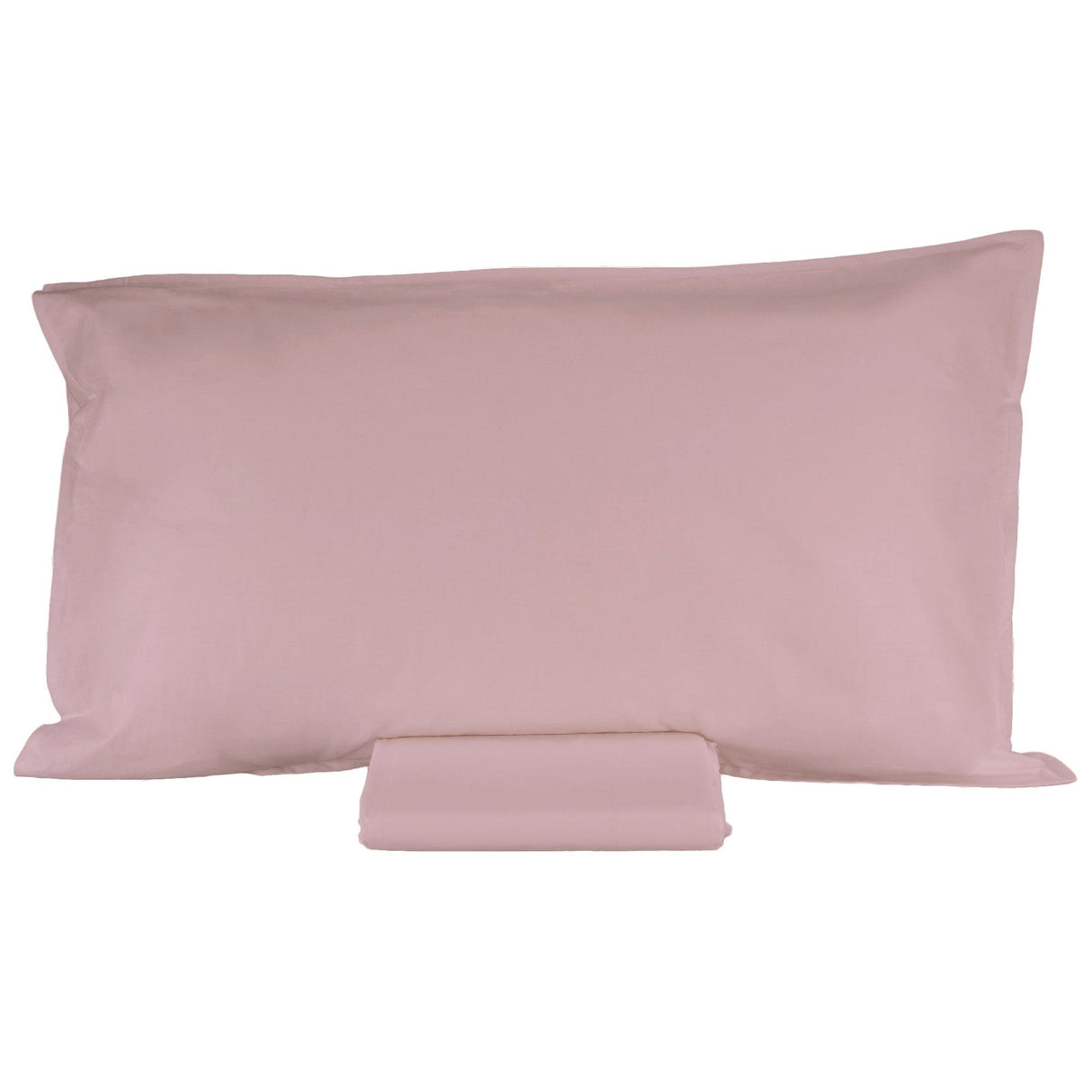 Parure Lenzuolo in Percalle di Cotone Tinta Unita - Arianna Lenzuola Fazzini Singolo Rosa