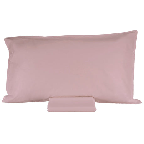 Parure Lenzuolo in Percalle di Cotone Tinta Unita - Arianna Lenzuola Fazzini Singolo Rosa