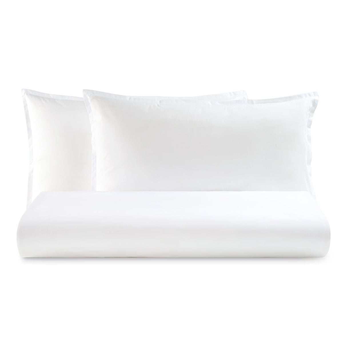 Parure Lenzuolo in Percalle di Puro Cotone 200TC tinta unita - Milano Lenzuola Lisola Basic Singolo Bianco