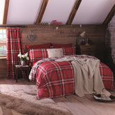 Completo Lenzuola Kelso Red Lenzuola Catherine Lansfield