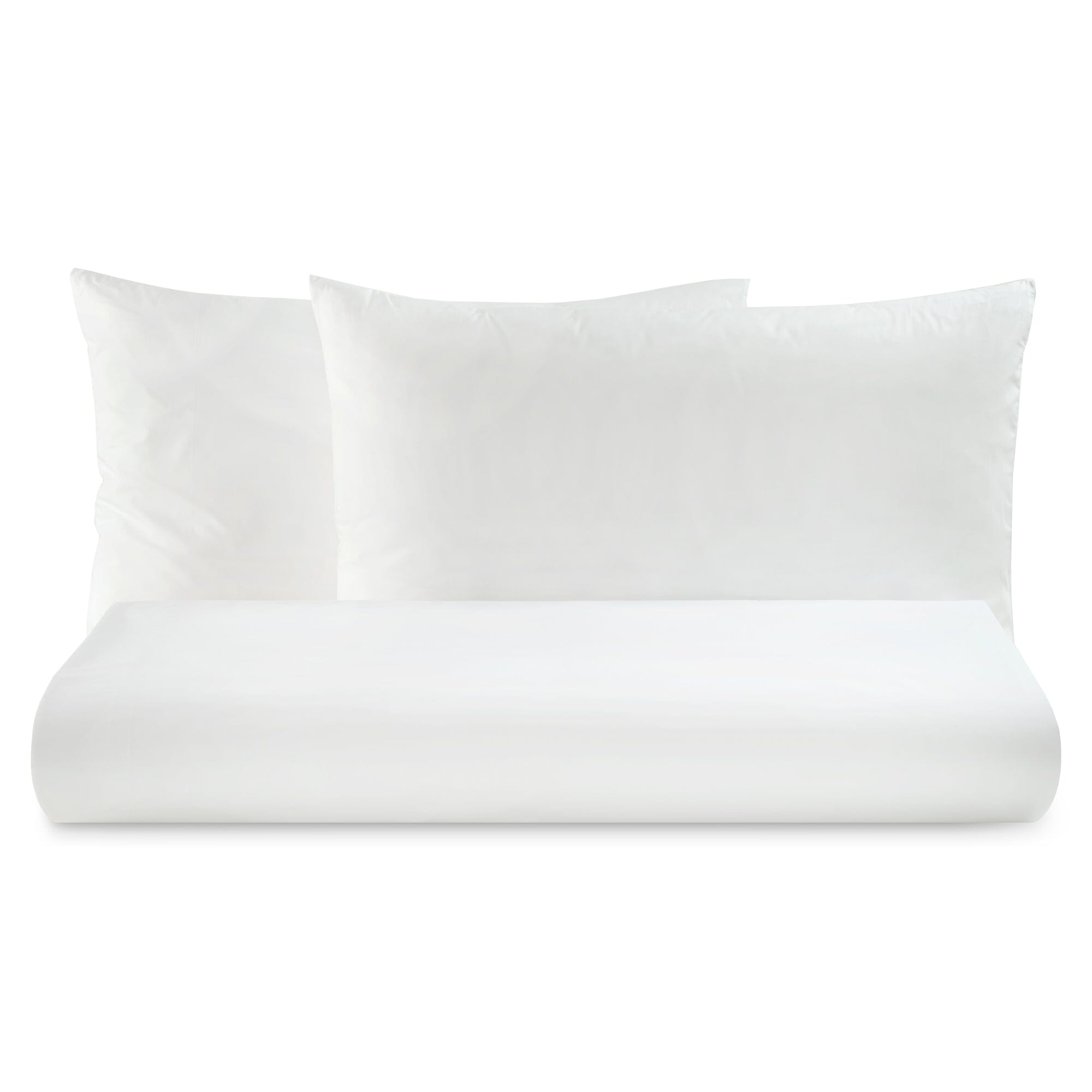 Parure Lenzuolo in Puro Cotone Tinta Unita - Tortona Lenzuola Lisola Basic Singolo Bianco