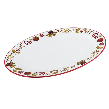 Piatto da Portata Ovale in Porcellana - Golden Bell Piatto Villa Altachiara