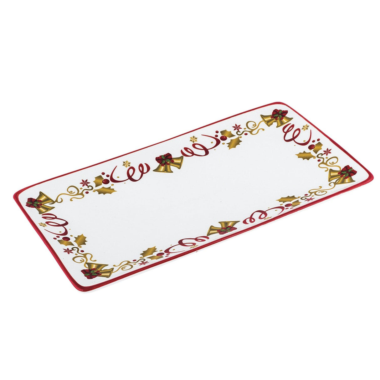 Piatto da Portata Rettangolare in Porcellana - Golden Bell Piatto Villa Altachiara