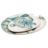 Piatto Ovale in Ceramica Fatto a Mano - Tartaruga 