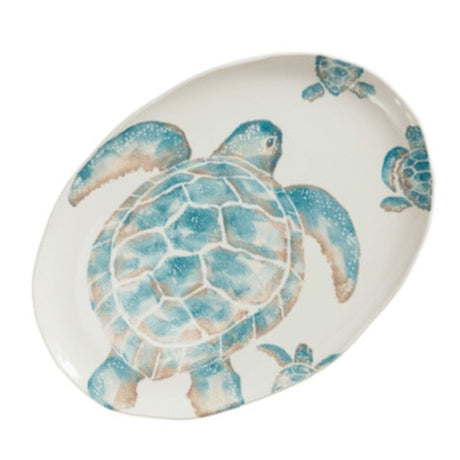 Piatto Ovale in Ceramica Fatto a Mano - Tartaruga Piatto Marinette Saint-Tropez Grande