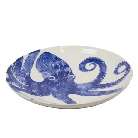 Piatto Piano in Ceramica Fatto a Mano - Polipo Piatto Marinette Saint-Tropez Grande