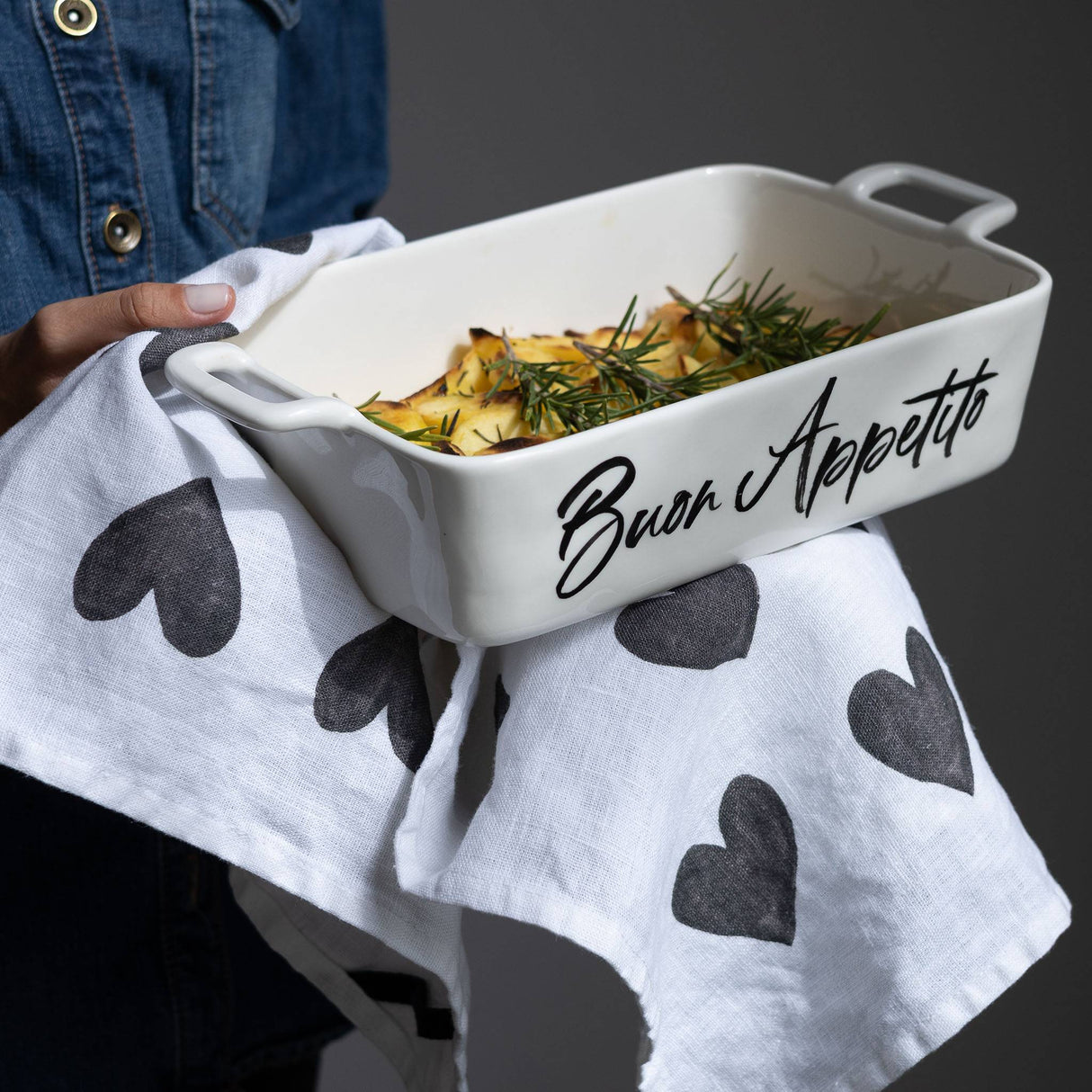 Pirofila in Grès Serigrafato - Buon Appetito Pirofila Simple Day