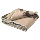 Plaid in Lana Cotta Fantasia - Cervo Alpino Plaid Lana Italia 150x200cm Beige