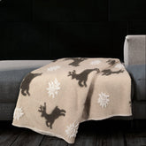 Plaid in Lana Cotta Fantasia - Cervo Alpino Plaid Lana Italia