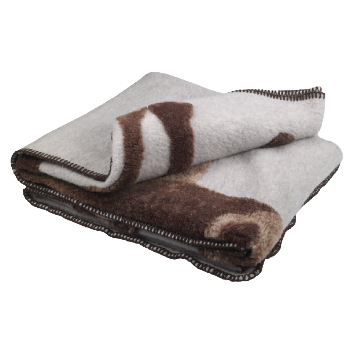 Plaid in Lana Cotta Fantasia - Cervo Plaid Lana Italia