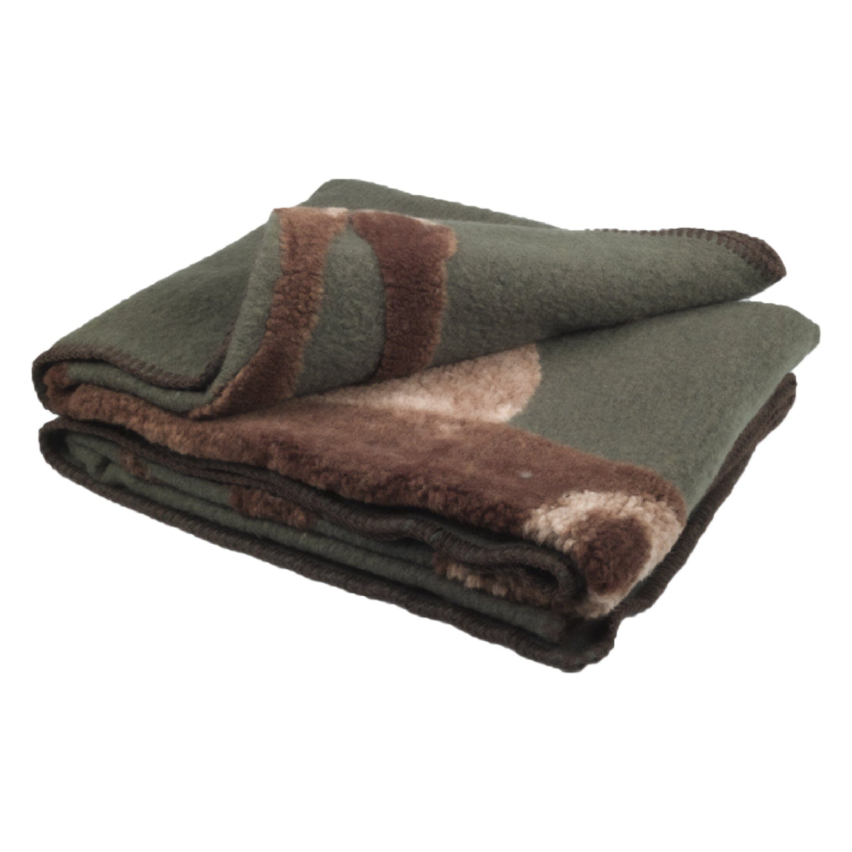 Plaid in Lana Cotta Fantasia - Cervo Plaid Lana Italia