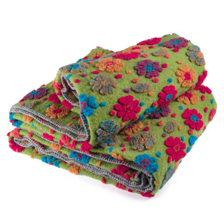 Plaid in Lana Cotta - Margherita Plaid Lana Italia Verde