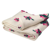 Plaid in Lana Cotta Fantasia - Rosa delle Alpi Plaid Lana Italia Plaid Panna/Rosa