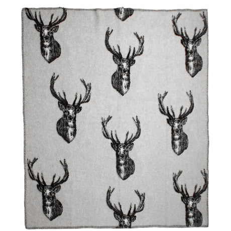 Plaid in Lana Cotta Fantasia - Stelvio Plaid Daunex Plaid Grigio Perla