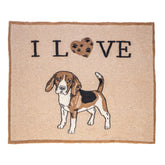Plaid in Lana Cotta - I Love Beagle Plaid i nastri di Mirta Plaid