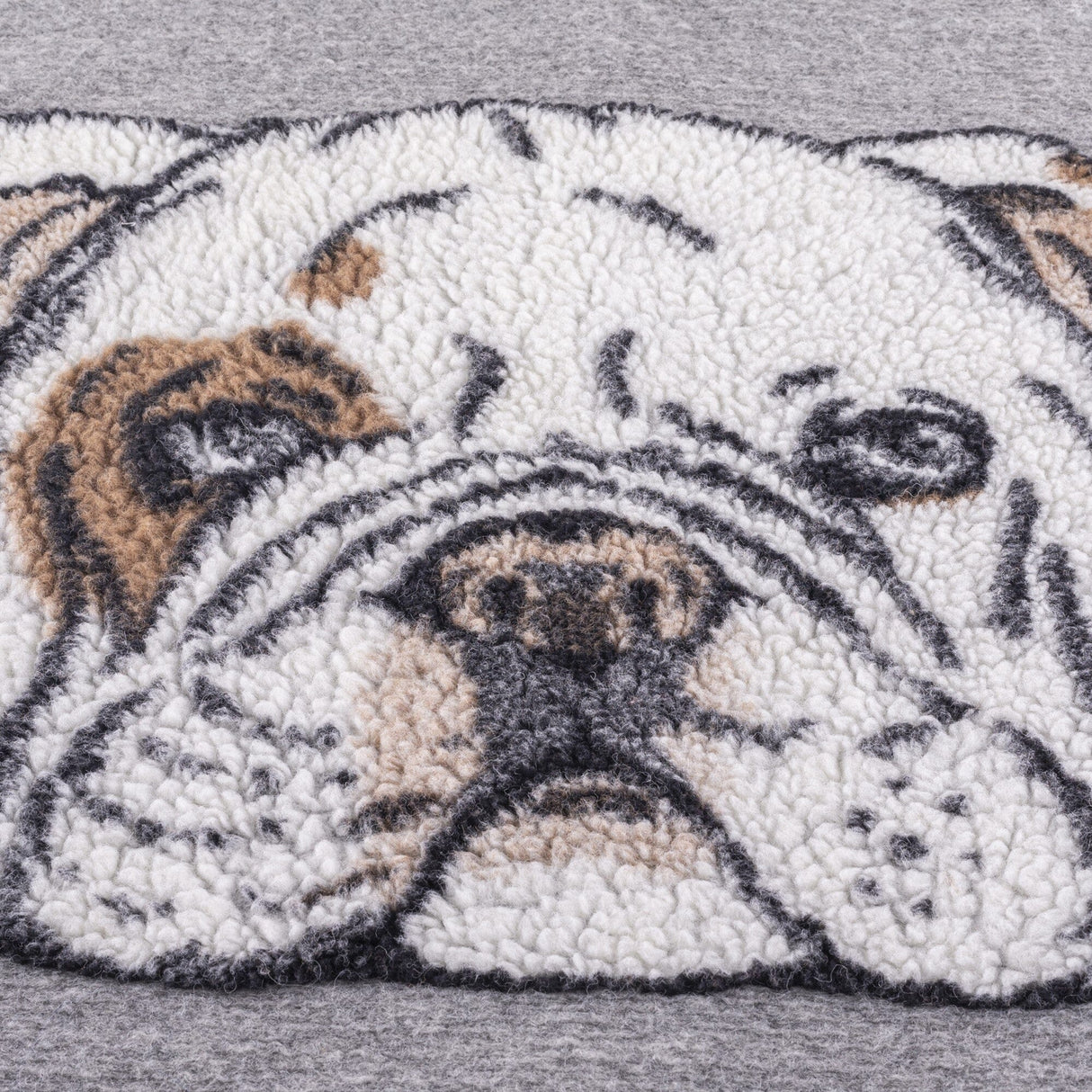 Plaid in Lana Cotta - I Love Bulldog Inglese Plaid i nastri di Mirta