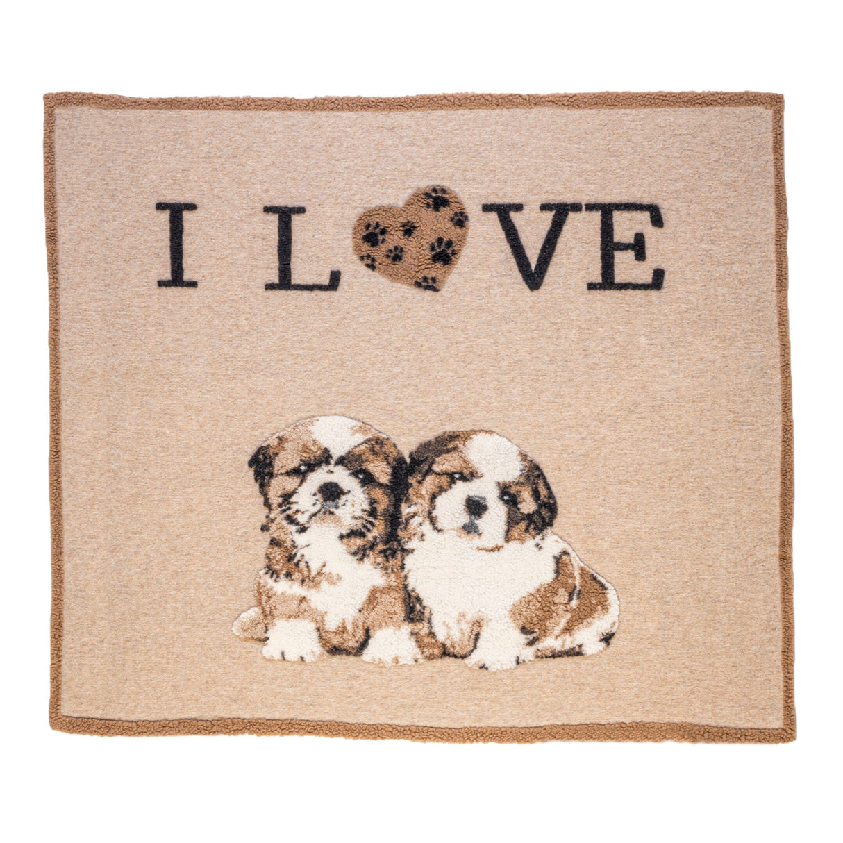 Plaid in Lana Cotta - I Love Shih Tzu Plaid i nastri di Mirta Plaid