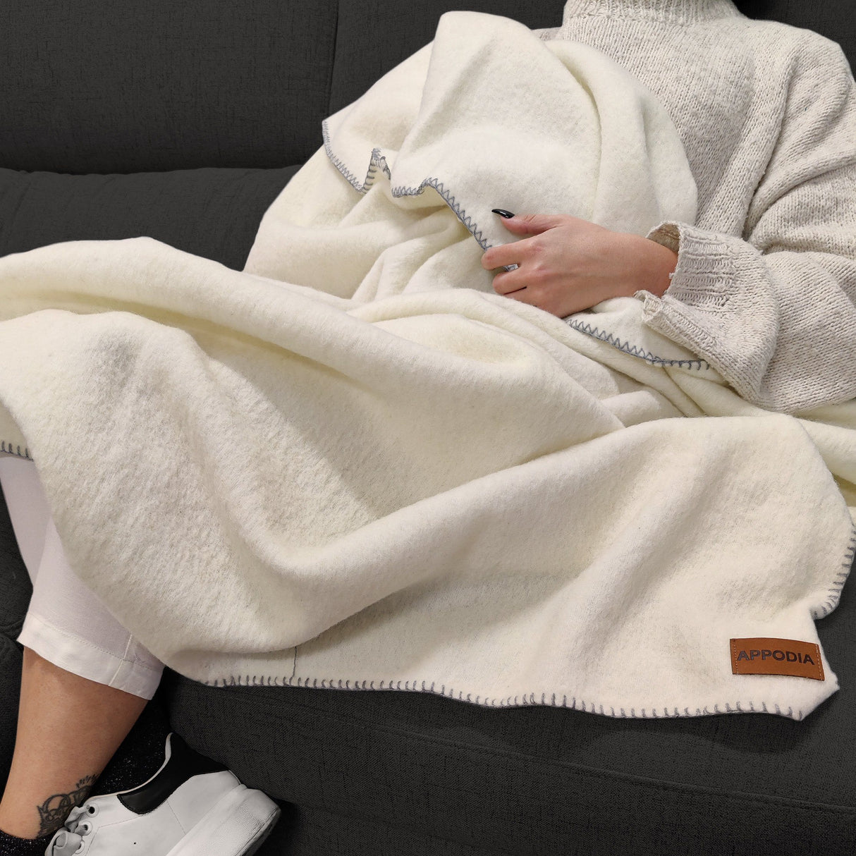 Plaid in Lana Tinta Unita - Giusy Plaid Appodia