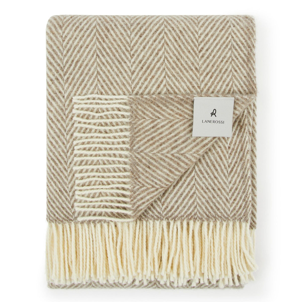 Plaid in Lana Vergine - Iseo Spina Plaid Marzotto Beige