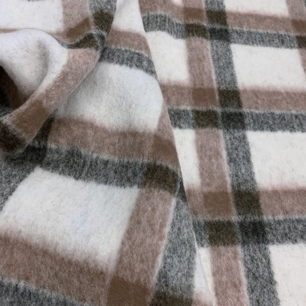 Plaid in MicroPile con Borsa Coordinata - Cambridge Plaid Daunex