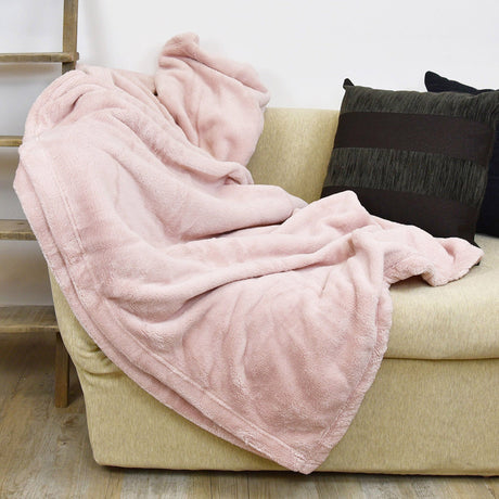 Plaid in Micropile - Prime Plaid Lisola 150x200cm Rosa Cipria