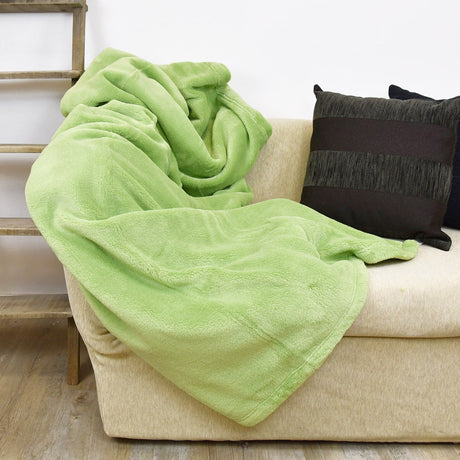 Plaid in Micropile - Prime Plaid Lisola 150x200cm Verdino