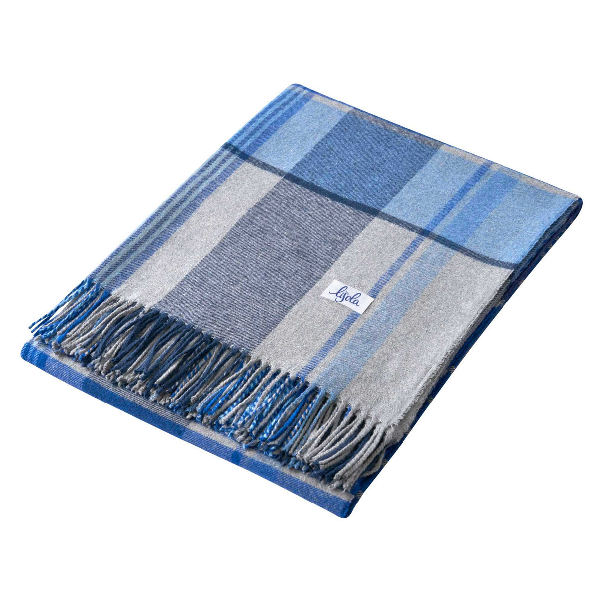 Plaid in Pile di Cotone - Courmayeur Plaid Lisola Plaid Blu