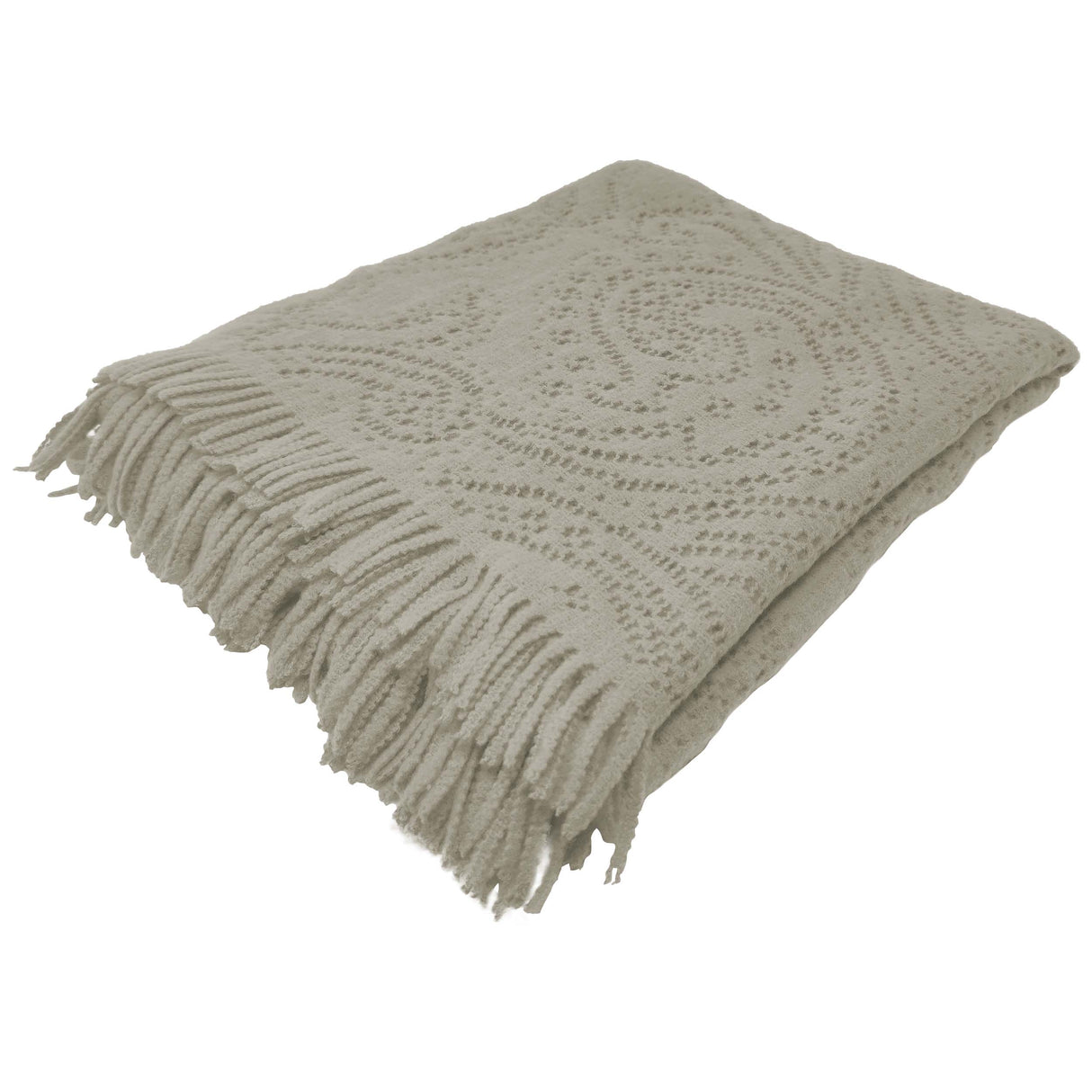 Plaid in Misto Cotone Tinta Unita - Retrò Plaid Lisola Plaid Corda