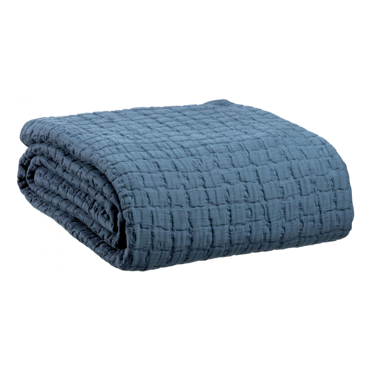 Plaid in Puro Cotone Stonewashed - Swami Plaid Vivaraise Blu