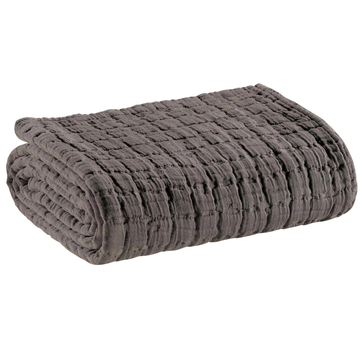 Plaid in Puro Cotone Stonewashed - Swami Plaid Vivaraise Asfalto