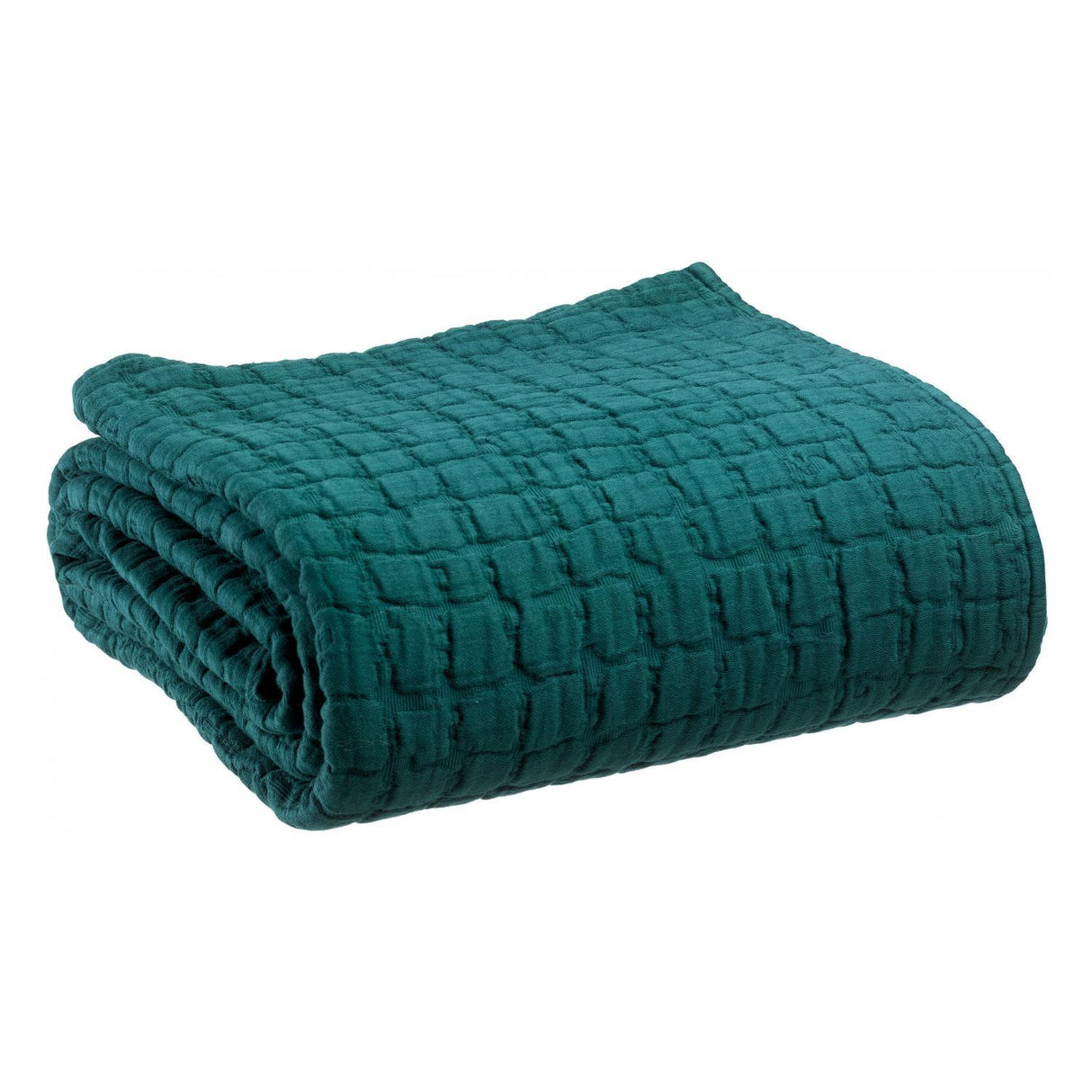 Plaid in Puro Cotone Stonewashed - Swami Plaid Vivaraise Verde Petrolio