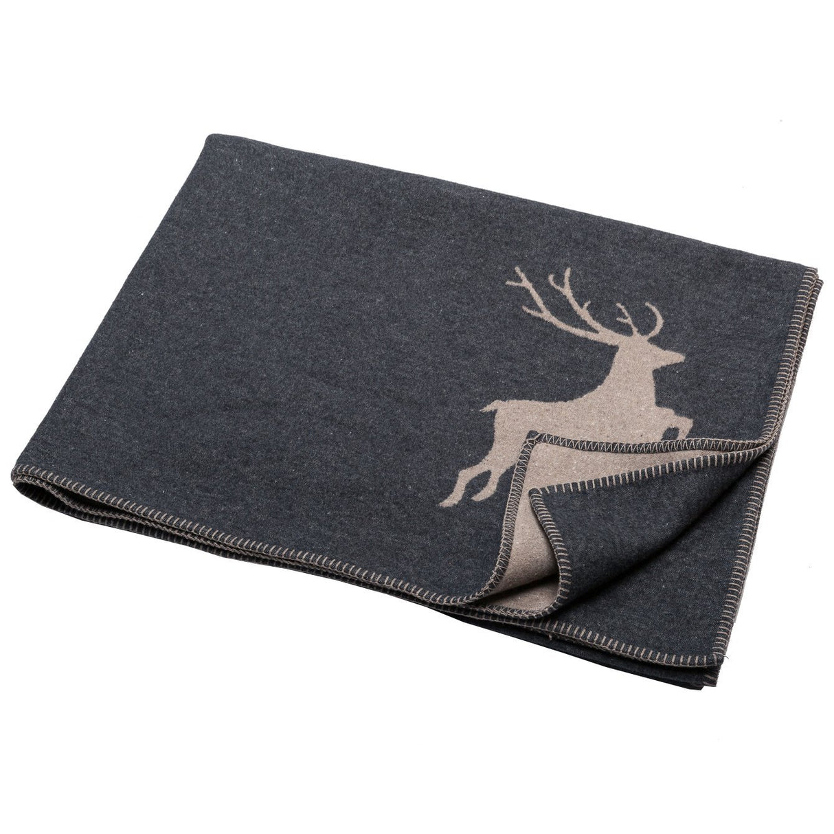 Plaid Invernale in Cotone fantasia Cervo - Sylt Plaid David Fussenegger Antracite