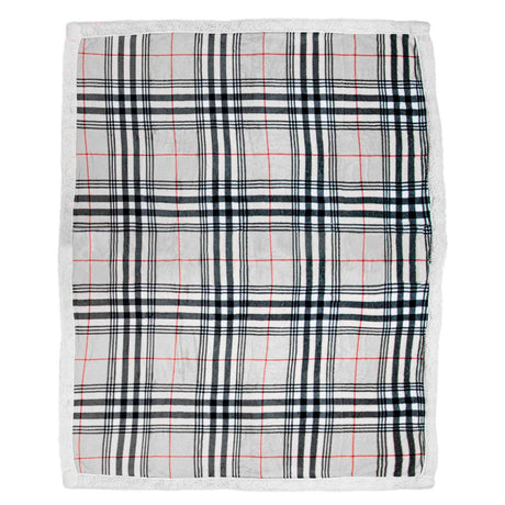 Plaid Morbidotto in MicroPile Fantasia Tartan - Boston Plaid Daunex Plaid Grigio