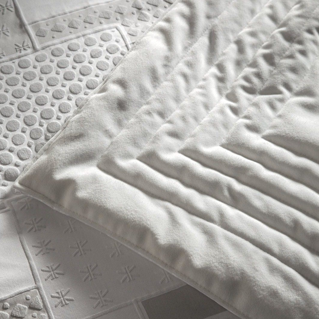 Plaid Trapuntato in Velluto Tinta Unita - Fascino Plaid Fazzini