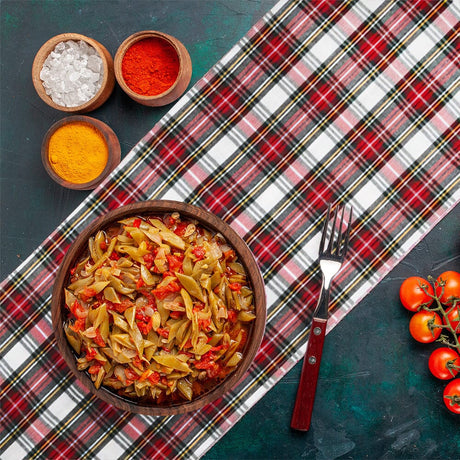 Runner in Puro Cotone Fantasia Check - Glasgow Runner Daunex