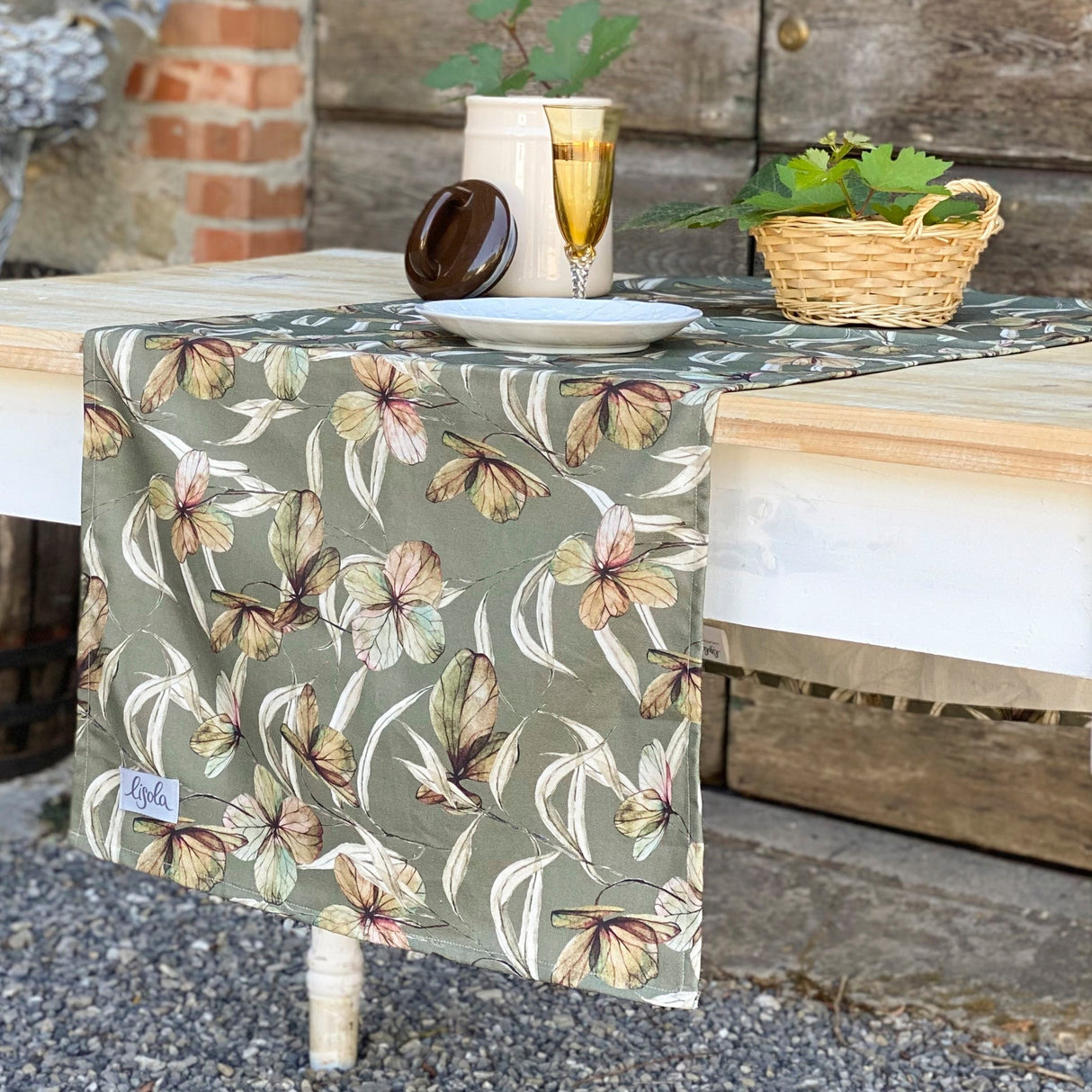 Runner in Puro Cotone Fantasia Floreale - Febe Runner Lisola