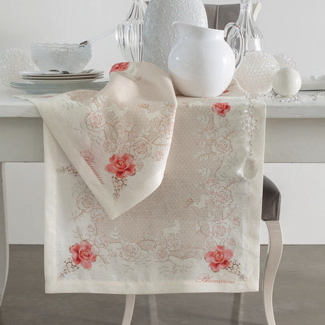 Runner in Puro Lino Stampato - Preziosa Runner Blumarine