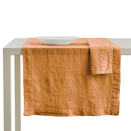 Runner in Puro Lino StoneWashed no Stiro - Andromeda Runner Lisola Ambra