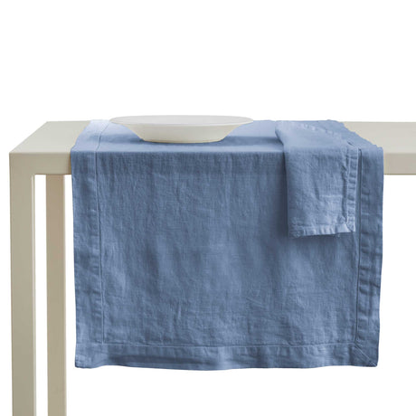 Runner in Puro Lino StoneWashed no Stiro - Andromeda Runner Lisola Blu (Lavagna)