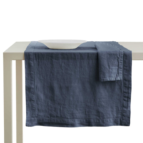 Runner in Puro Lino StoneWashed no Stiro - Andromeda Runner Lisola Denim