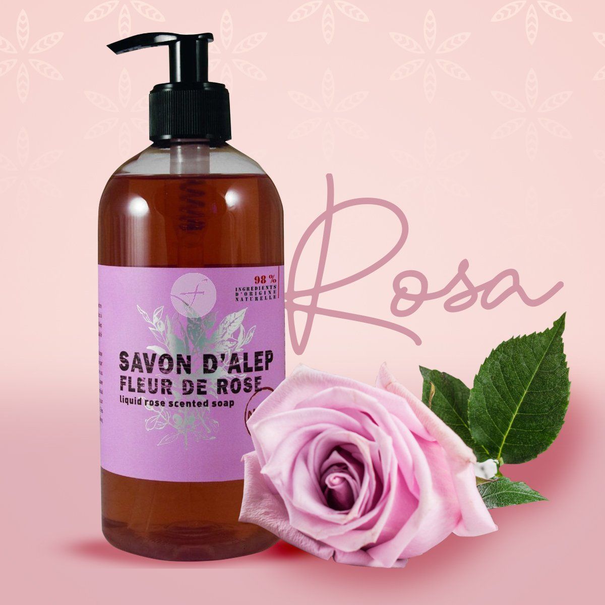 Sapone Liquido d'Aleppo ai Fiori di Rosa - Tadé Sapone Tadé Sapone 500ml
