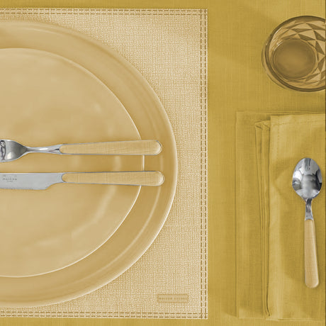 Servizio Piatti 18 Pezzi in Grés Porcellanato Colorati - Marostica Servizio Piatti Maison Sucrée Giallo