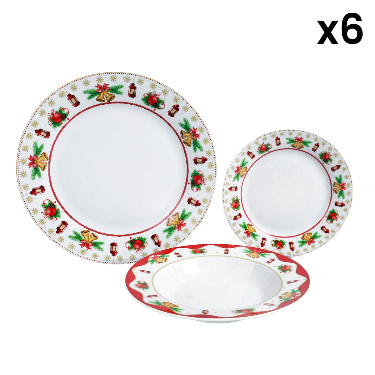 Servizio Piatti 18 Pezzi in Porcellana - Chalet Servizio Piatti Villa Altachiara