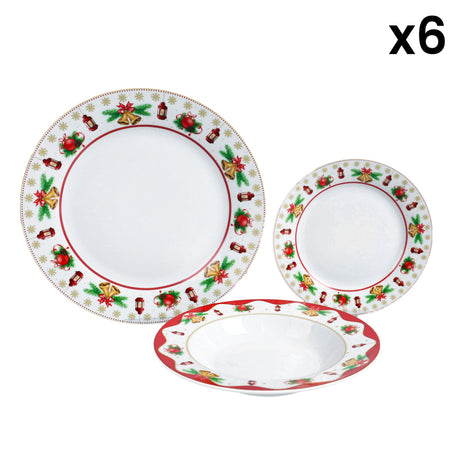 Servizio Piatti 18 Pezzi in Porcellana - Chalet Servizio Piatti Villa Altachiara