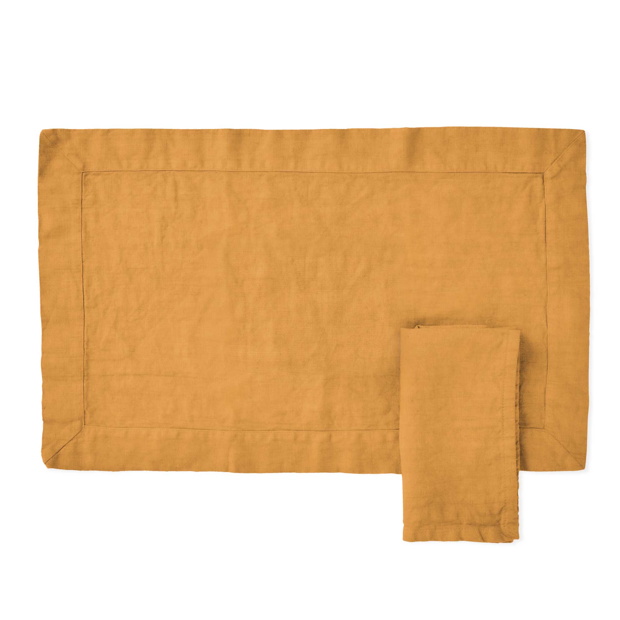 Set 2 Americani in Puro Cotone StoneWashed NO STIRO - Cales Americano Lisola Ambra