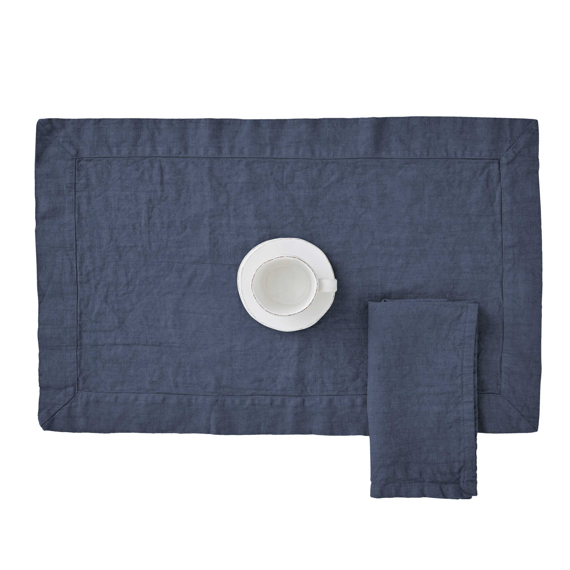 Set 2 Americani in Puro Lino StoneWashed no Stiro - Andromeda Americano Lisola Denim