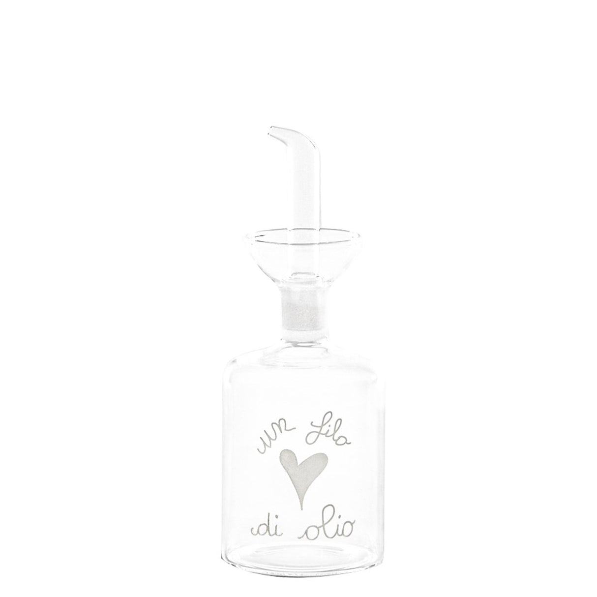 Set 2 Bottiglie in Vetro Borosilicato Serigrafate - Olio e Aceto Bottiglie Simple Day