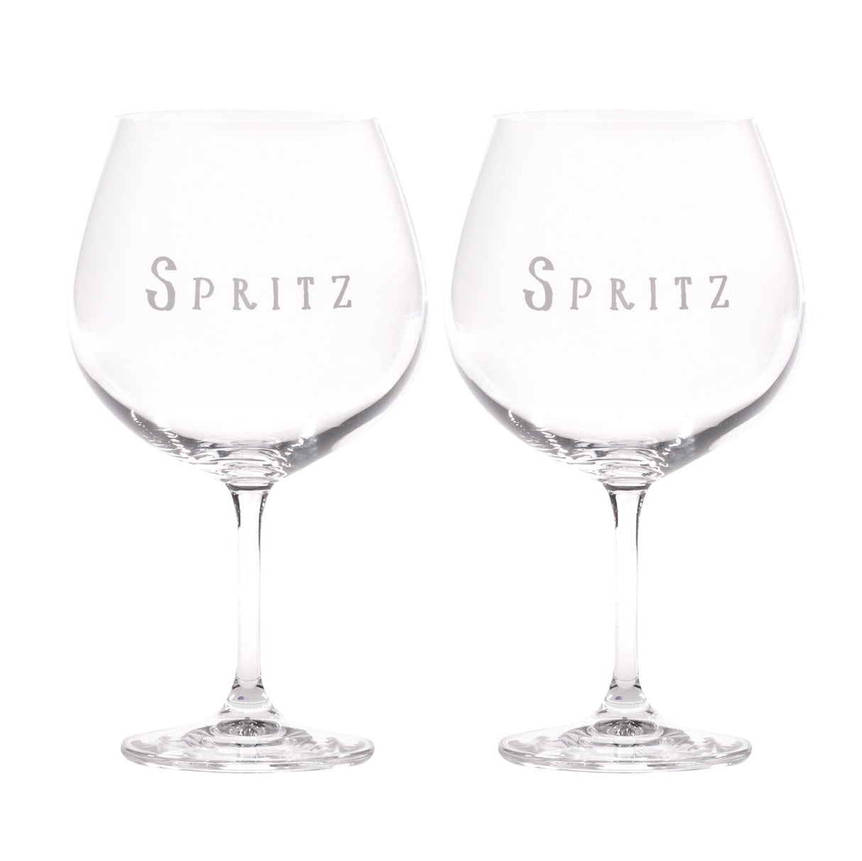 Set 2 Calici Cocktail Serigrafati - Spritz Calice Simple Day Bianco