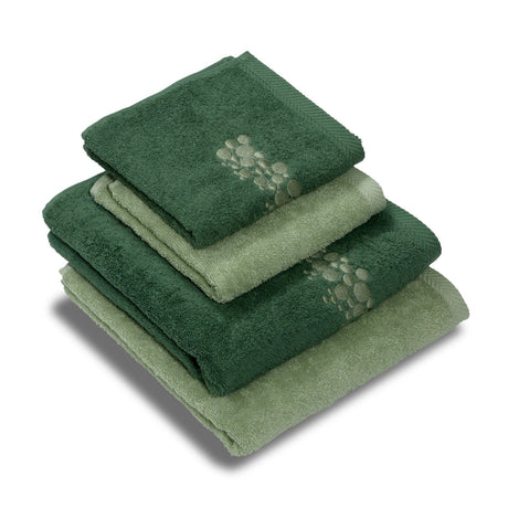 Set 2 Coppie di Spugna Ricamata - Bellaria Coppia di spugna Dea Bosco/Salvia